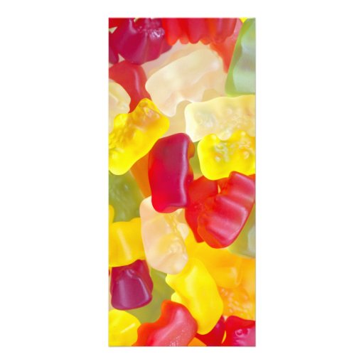 Candy background rack card design