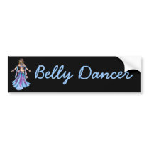 Candy Belly Dancer Sticker Bumper Sticker
