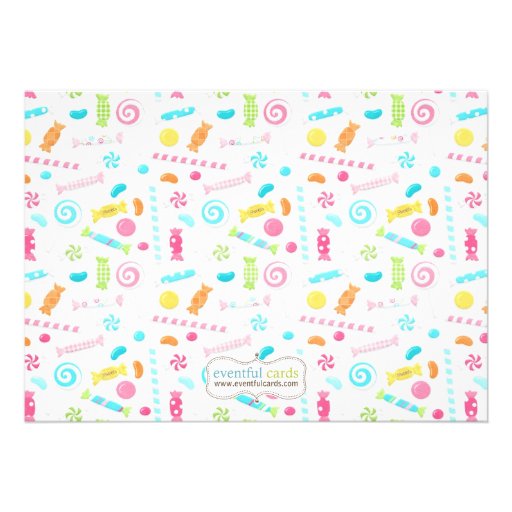 Candy Birthday Party Invitation