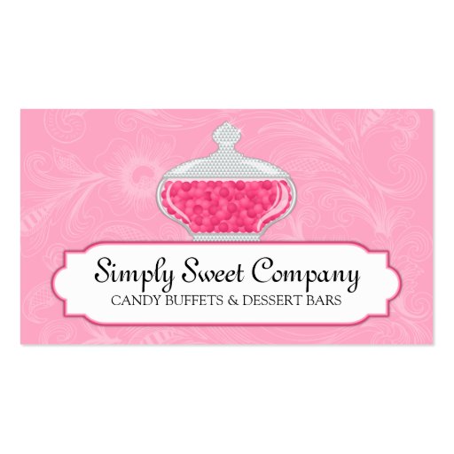 Candy Buffet and Dessert Bars Business Cards