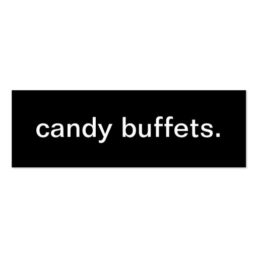 Candy Buffet Business Card (front side)