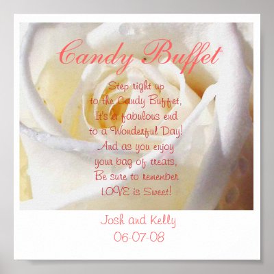 Candy Buffet Poster posters