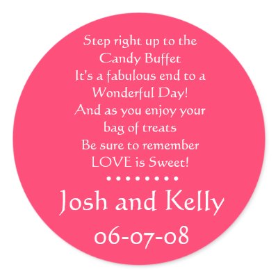 Candy Buffet sticker
