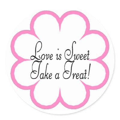 Candy Buffet Round Stickers
