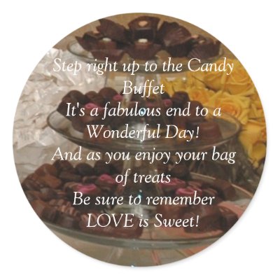 candy buffet table. Candy buffet sticker by