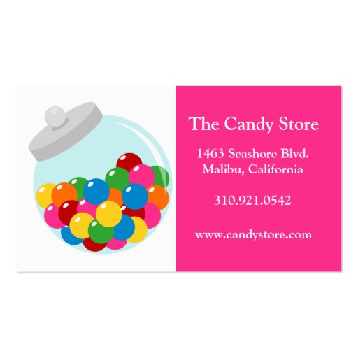 Candy Business Cards (front side)