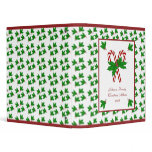 Candy Cane and Holly Binder