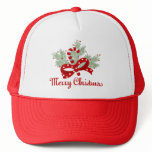 Candy Cane and Mistletoe Hat
