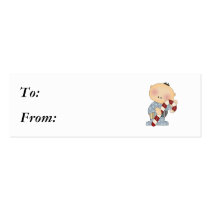 candy cane baby boy 2 business cards