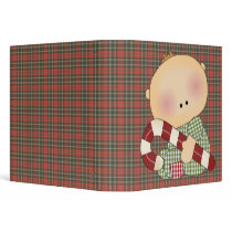 candy cane baby boy 4 3 ring binder