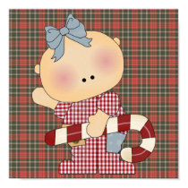 candy cane baby girl 2 posters