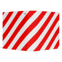 Candy Cane 3 Ring Binders