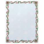 Candy Cane Border Letterhead