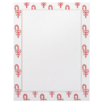Candy Cane Border Letterhead