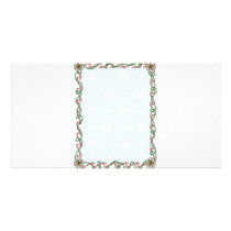 Candy Cane Border photo cards by mariabellimages Candy Cane Border photo cards