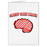Candy Cane Brain Greeting Cards