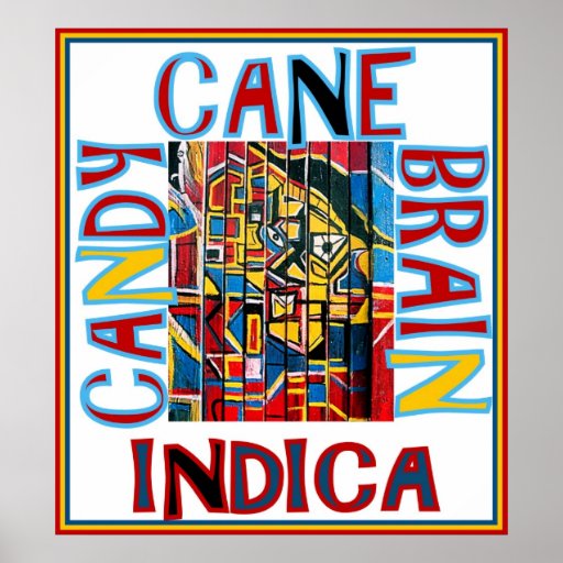 CANDY CANE BRAIN INDICA PRINT