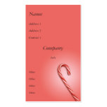 Candy Cane business cards