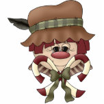 Candy Cane Character Ornament Photo Cutout