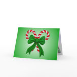 Candy Cane Christmas Card