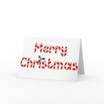 Candy Cane Christmas Greeting Card