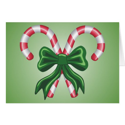 Candy Cane Christmas Card Zazzle