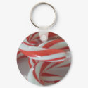 Candy Cane Christmas Keychain keychain