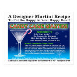 Candy Cane Christmas Martini Recipe Postcard