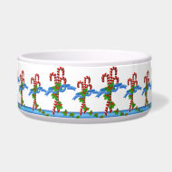 Candy Cane Christmas Pet Bowls petbowl
