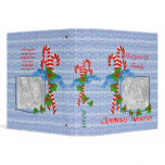 Candy Cane Christmas Photo 1.5 inch Binder