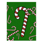 Candy Cane Christmas Postcard