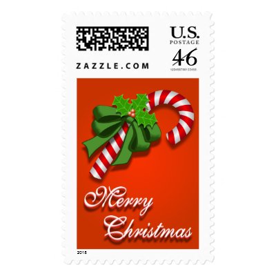 Candy Cane Christmas Stamp