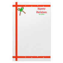 Candy Cane Christmas stationery