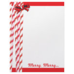 Candy Cane Christmas Stationery letterhead