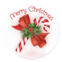 Candy Cane Christmas Stickers by AJsGraphics Candy Cane Christmas Stickers
