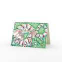 Candy Cane Dragon - Kids Christmas Card