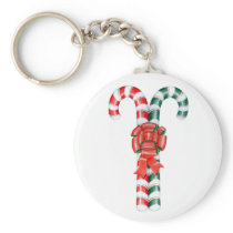Candy Cane Duo Keychain