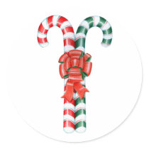 Candy Cane Duo stickers by floatinglemons Candy Cane Duo stickers