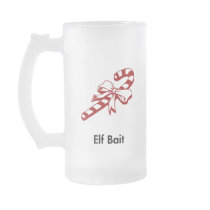 Candy Cane Elf Bait Coffee Mugs
