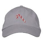 Candy Cane Embroidered Baseball Caps