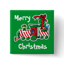 Candy Cane Express Custom Button