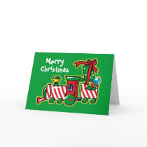 Candy Cane Express Custom Greeting Card