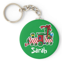 Candy Cane Express Custom  Keychain