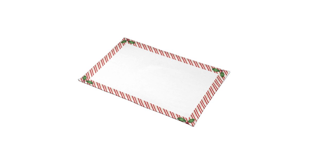 Candy Cane Frame Cotton Placemats Zazzle