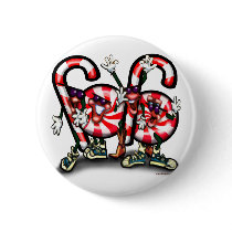 Candy Cane Gang buttons by FunGraphix Candy Cane Gang buttons