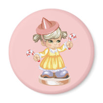 Candy Cane Girl magnets