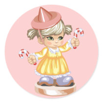 Candy Cane Girl stickers