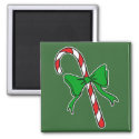 candy cane green bow