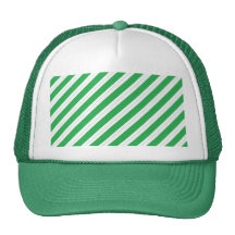 Candy Cane Green Stripes Mesh Hat