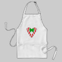 Candy Cane Heart Holiday Apron